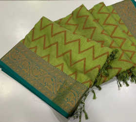 Linen Silk Saree in 