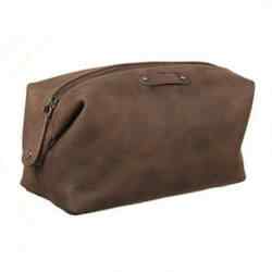 Leather Brown Utility Pouch in Delhi