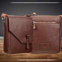 Leather Sling Bag for Men