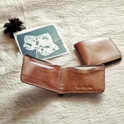 Leather Classic Tan Bifold Wallet for Men in Delhi