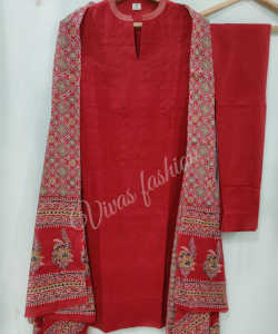 Premium Chikan Cotton Kurti