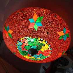 Moroccan Glass Mosaic Hanging Lamp