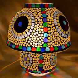 Turkish Glass Mosaic Hanging Lamp in Firozabad