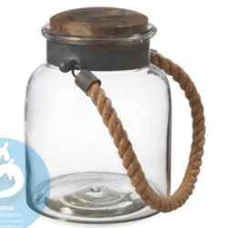 Clear Glass Single Hurricane Candle Holder