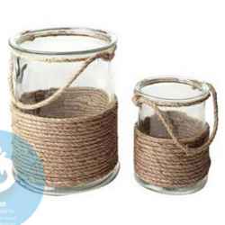 Glass Handicrafts Hurricane Candle Holder