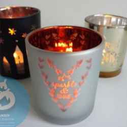 Mercury Glass Candle Holder