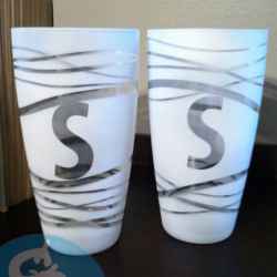 Frosted Glass Candle Holder