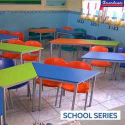 Trapezium School Table and Chair Set