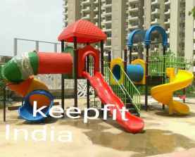 Multiplay Equipment with Slides, Swing and Climber