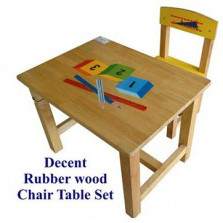 Decent Rubber Wood School Table and Chairs Set in Noida