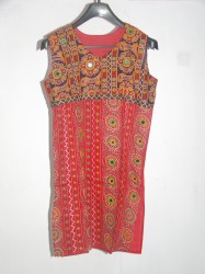 Hand Embroidered Ethnic Rajasthani Kurti in 