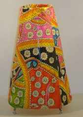 Hand painted Leather Lamps