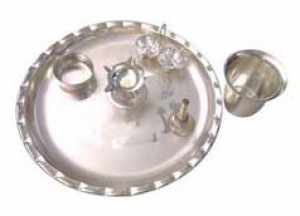 Metal Pooja Thali