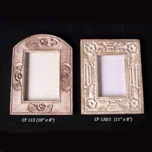 Wooden Floral Artwork Photo Frame