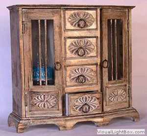 Wooden Handicrafts Home Cabinet