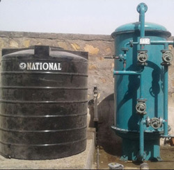 Industrial water softener in 