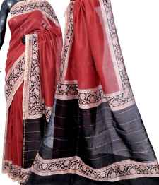 Block print chanderi saree in 