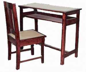 School Wooden Single Desk in 