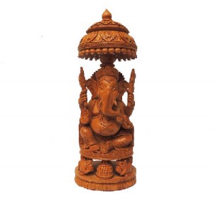 Wooden Handicrafts Ganesha Figure