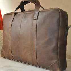 Leather Portfolio Bag in Delhi