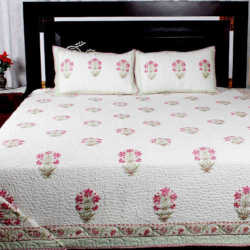 Muslin Cotton Quilted Bed Cover in Jaipur