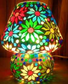 Glass Handicrafts Mosaic Table Lamps