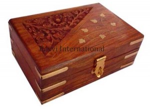 Polished Wooden Boxes in 
