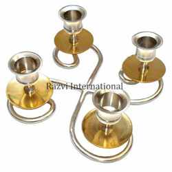 Brass Handicrafts 4 Candles Stand in Moradabad
