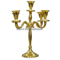 Gold Finish Candle Stand in Moradabad