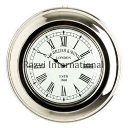 Nickel Finish Wall Clock