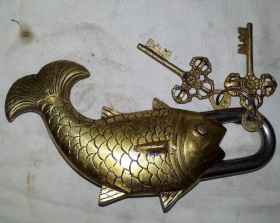 Fish Shape Metal Handicrafts Lock