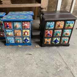 Wooden Handicrafts Chest with 6 drawers