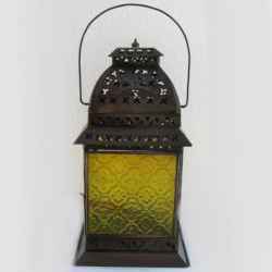 Coloured Glass Lantern
