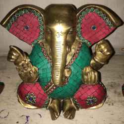 Brass Handicrafts Ganesh Statue