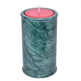 Marble candle holders in Firozabad
