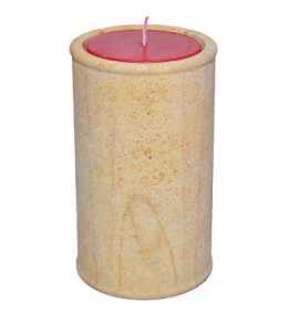 Stone candle holders