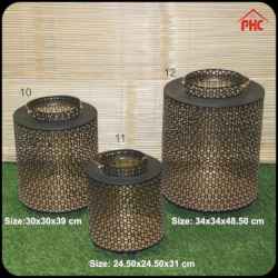 Round Black Metal Lantern