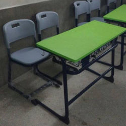 SNS School Table and Chairs with Wire Mesh Storage in Delhi
