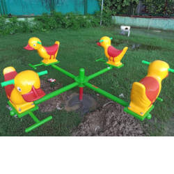 Duck Shape 4 Seater Merry Go Round in 
