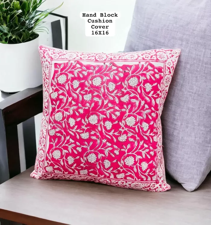 Hand Block Print Cushion Cover