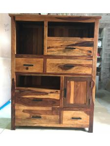 Handcrafted Home Furniture Sheesham Wood Bookshelf in 
