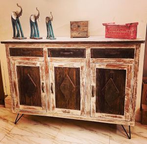 Classic Rustic Living Room Sideboard Cabinet in 