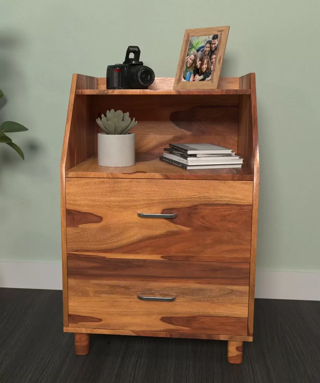 Sheesham Handmade Wooden Bedside Table for Home in Jodhpur