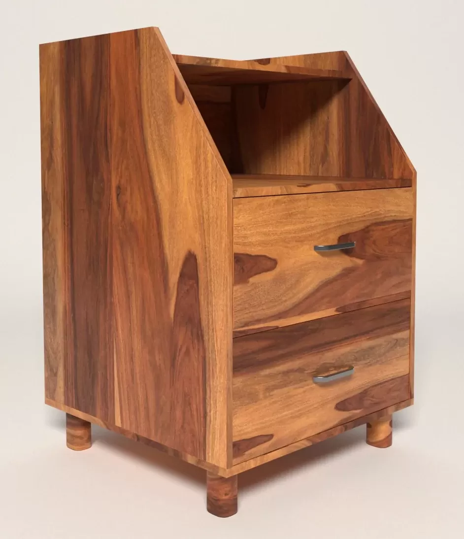 Sheesham Wood Bedside Table for Home