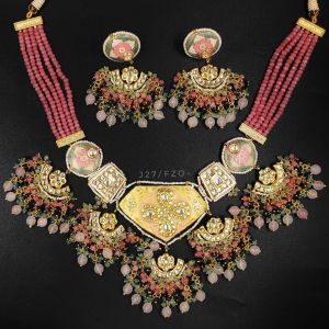 Kundan Necklace with Earrings