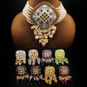 Kundan Choker with Earrings