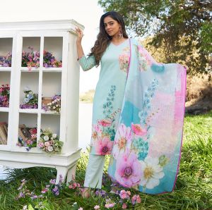Floral Design Ladies Suit