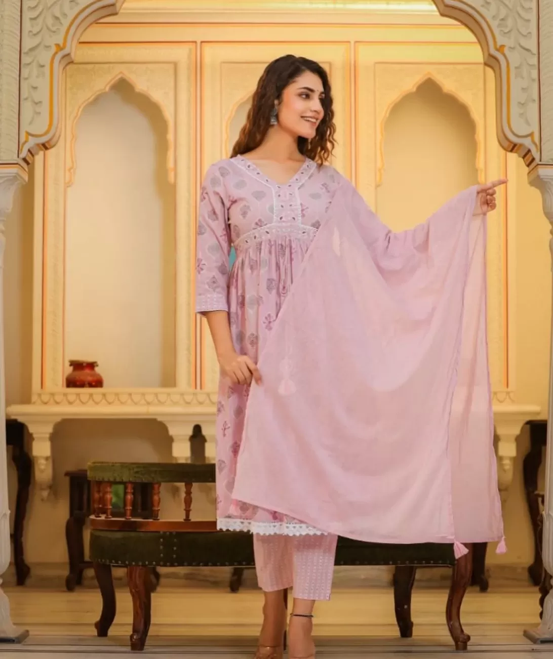 Cotton Alia Cut Suit