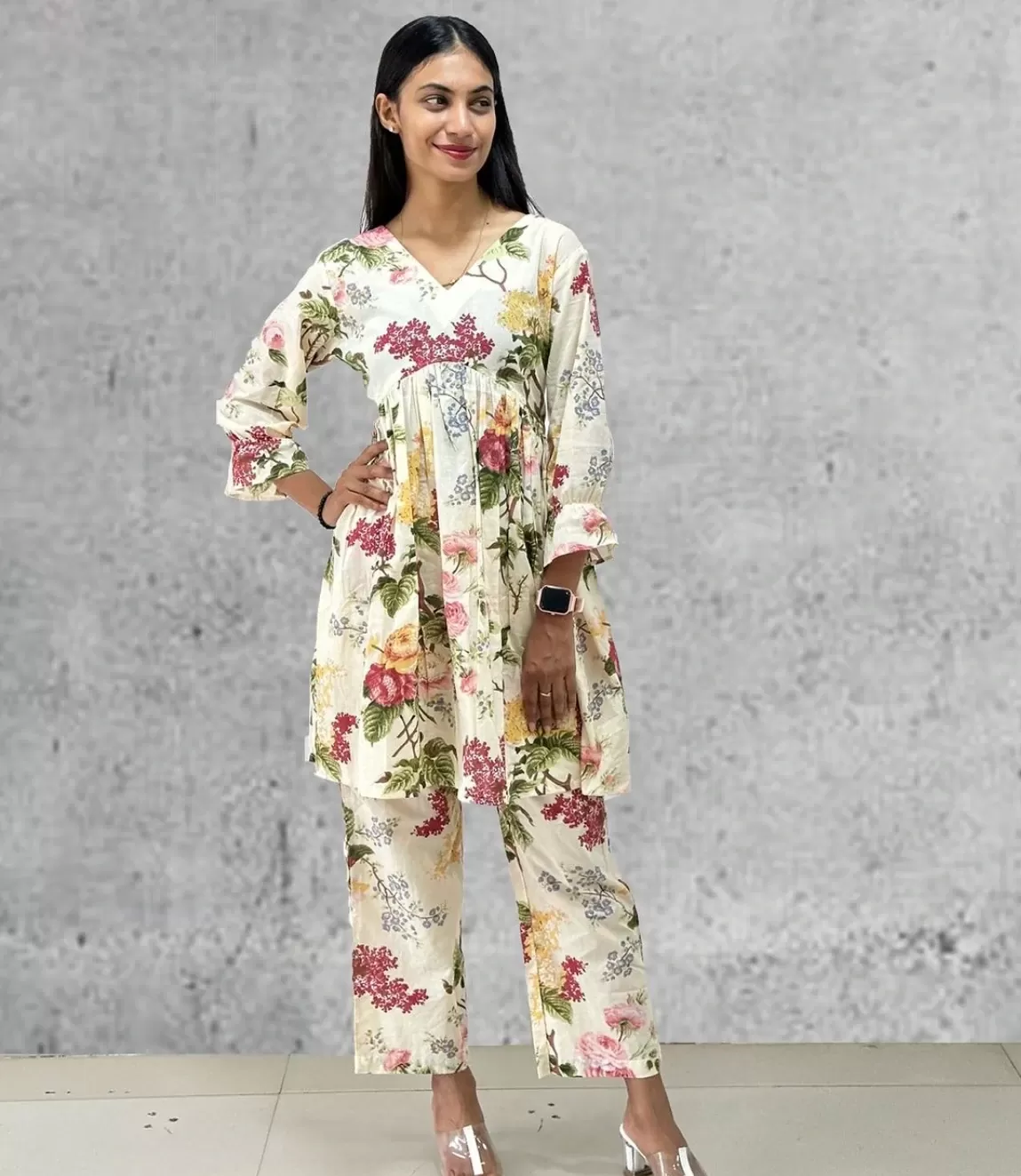 Stylish Chanderi Co-ord Set