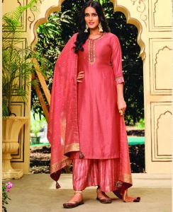 Chanderi Ladies Suit Set